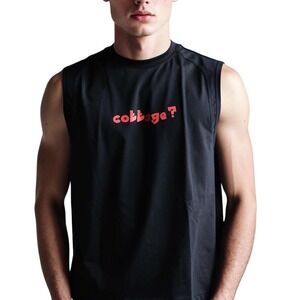 Heated Rivalry "Cottage?"  Sleeveless  Graphic Tank Top Black Size Medium